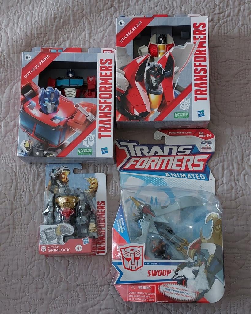 Transformers  Optimus Prime, Starscream, Grimlock, Verzamelen, Transformers, Overige generaties, Ophalen of Verzenden, Nieuw, Autobots
