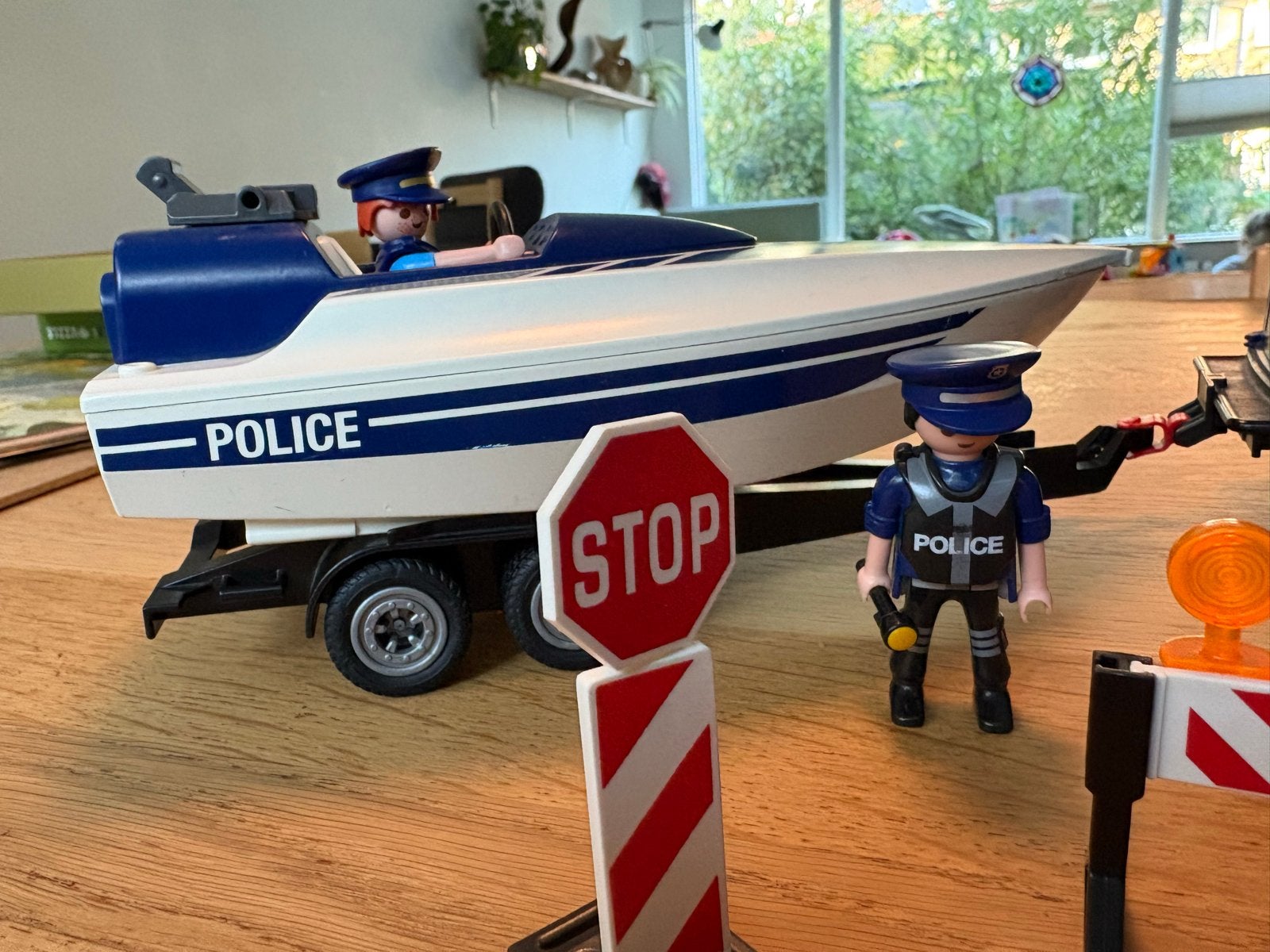 Playmobil Politie Set: Boot, Voertuig en Accessoires, Complete set, Ophalen of Verzenden, Zo goed als nieuw, City action