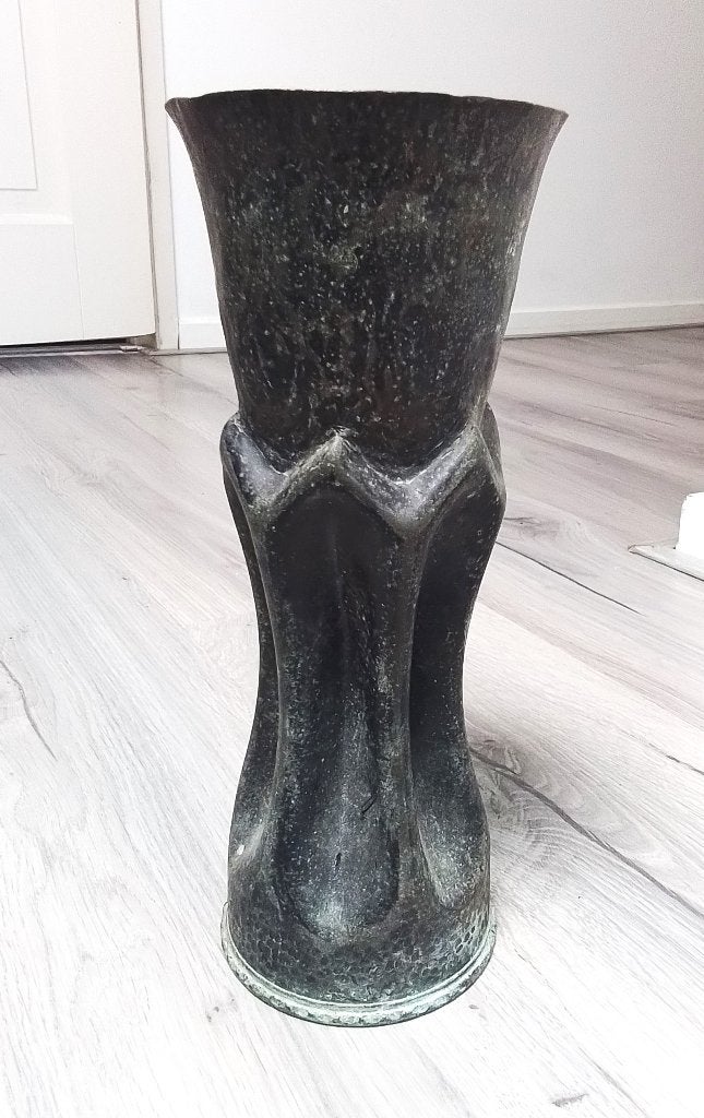 trench art van WW2 25 pounder artillerie patroonhuls 1942, Verzenden