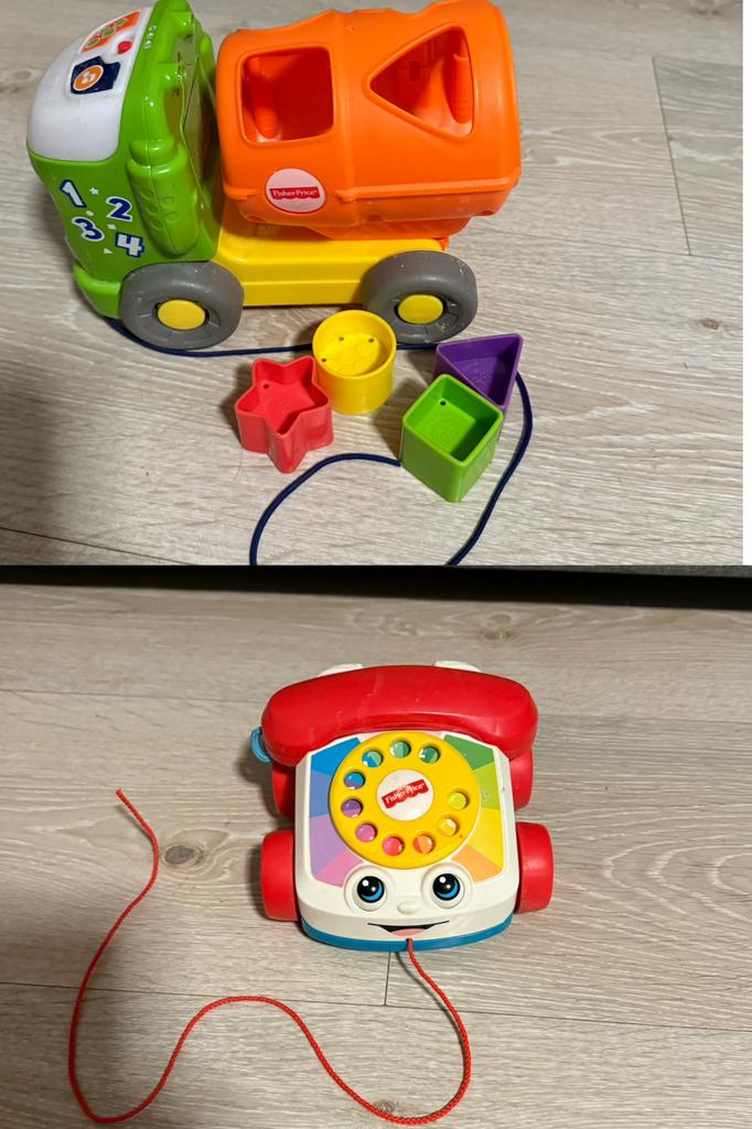 Fisher-price  Sorteer & Kiep Leertruck & Pertertelefoon, Ophalen, Gebruikt