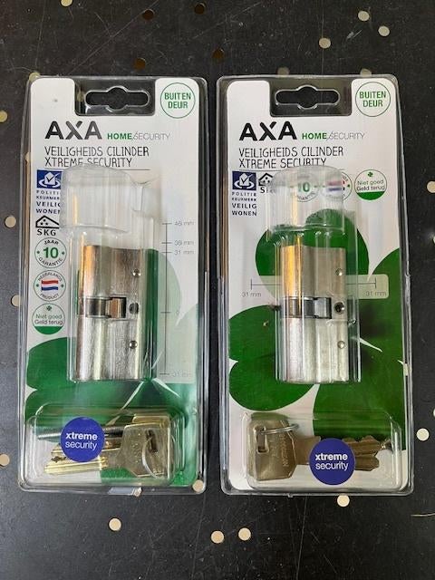 AXA veiligheids cilinder Xtreme Security SKG3 30-35 NIEUW., Zilver, Nieuw, Overige merken, Knutselmateriaal