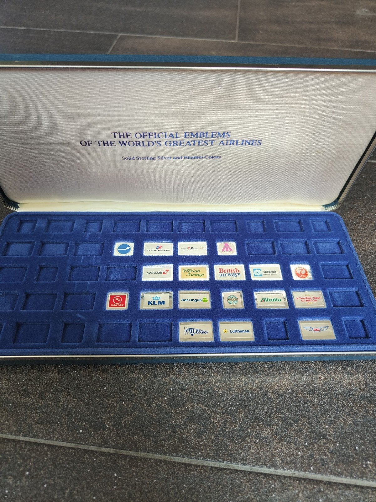Franklin Mint Sterling Silver 925 – World's Greatest Airline, Ophalen of Verzenden