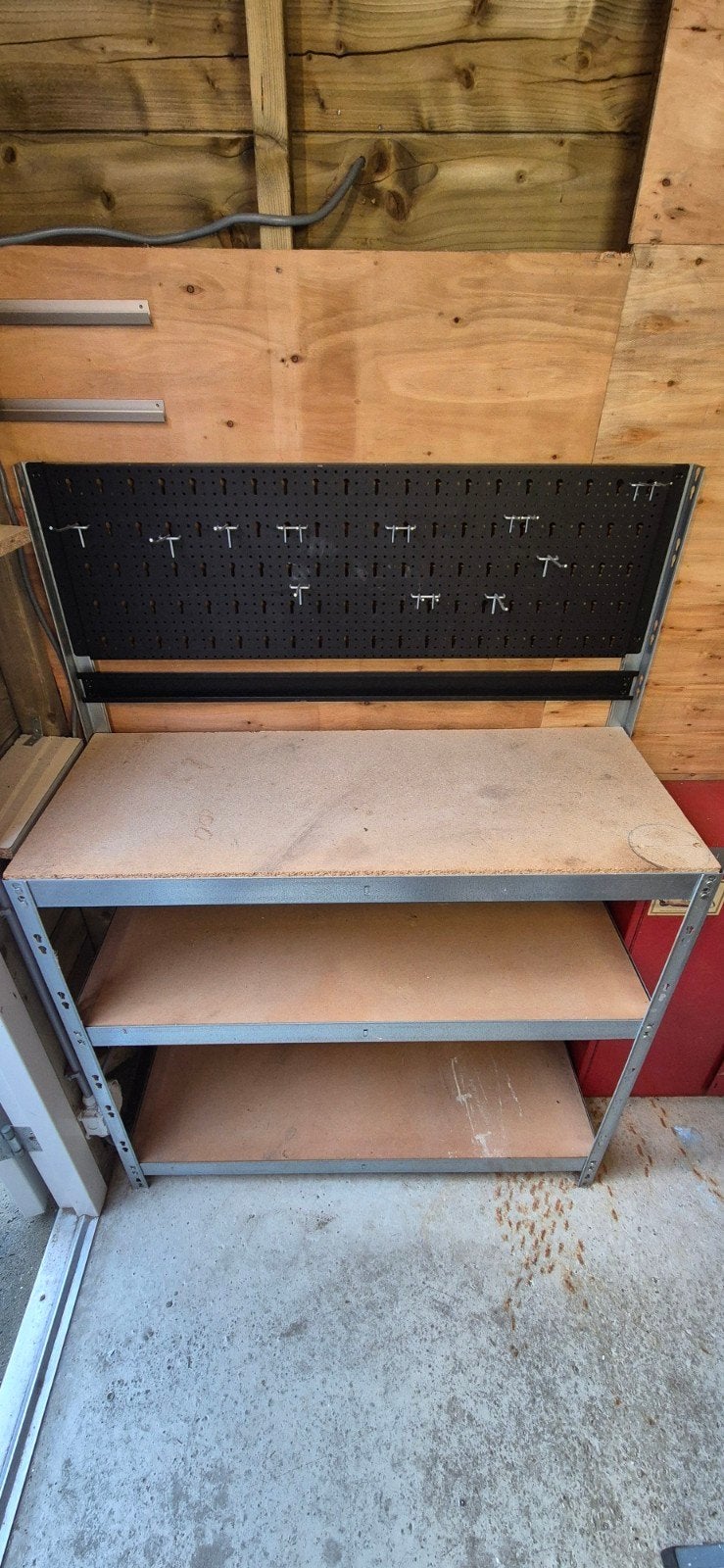 Werkbank/Stelling., Ophalen