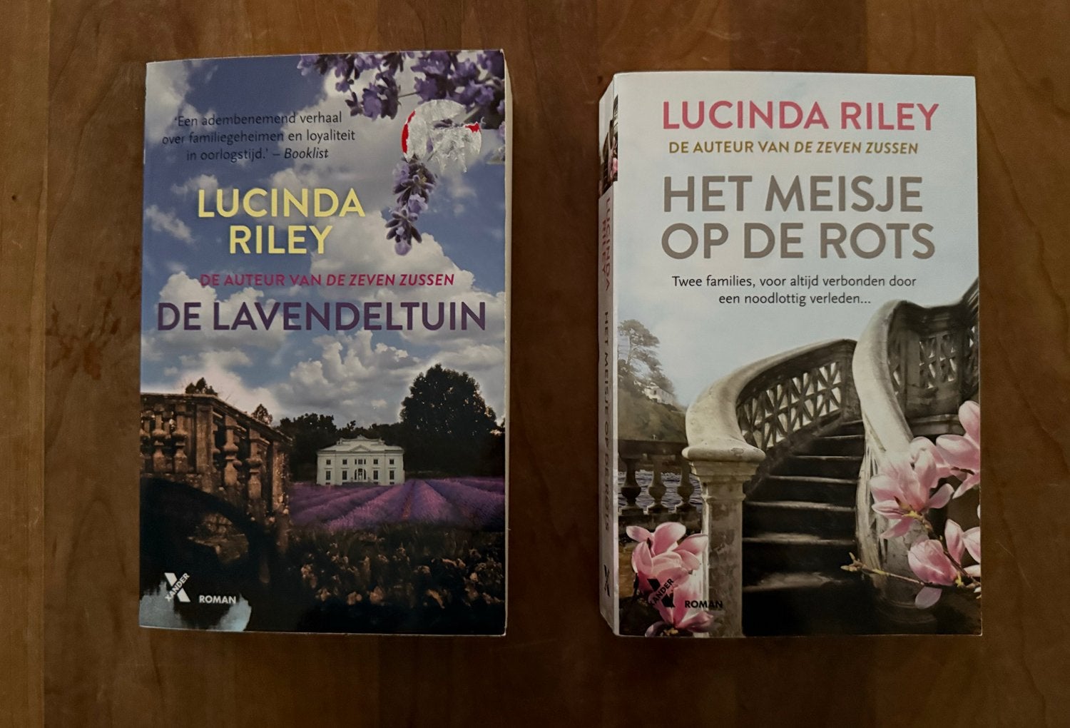 Lucinda Riley boeken: De Lavendeltuin & Het Meisje op de Rot, Boeken, Romans, Ophalen, Zo goed als nieuw, Nederland