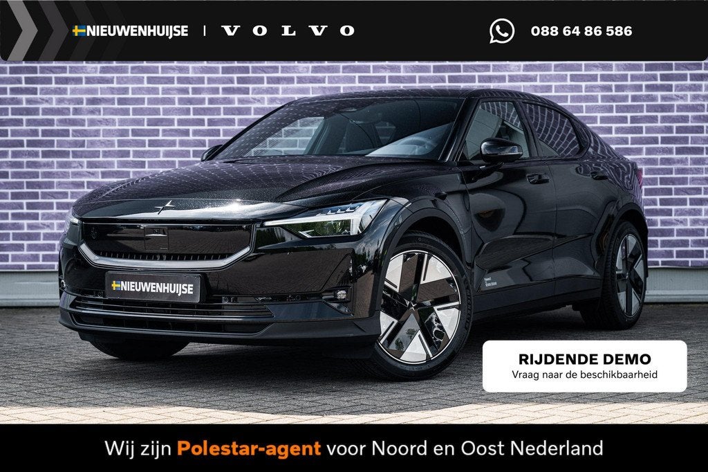 Polestar 2 Long Range Single Motor Prime 82 kWh | Pilot assi, Auto's, Polestar, Automaat, Achterwielaandrijving, Zwart, 82 kWh