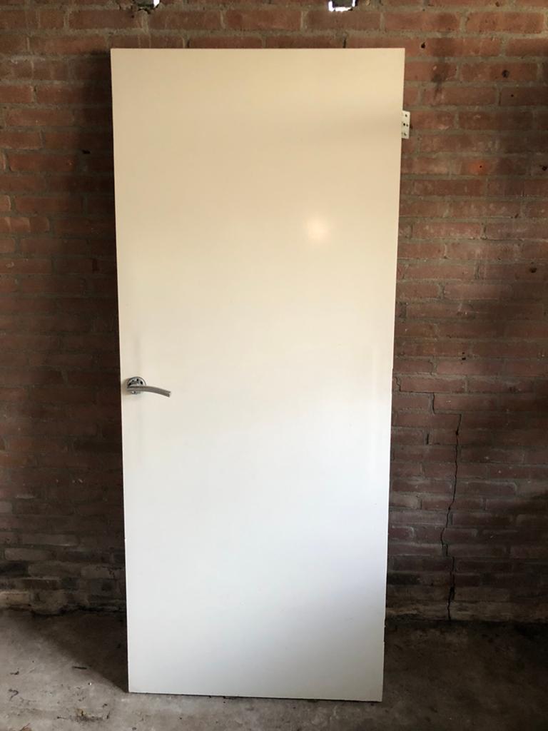 Binnendeur wit, Ophalen, Gebruikt, 80 tot 100 cm, Binnendeur