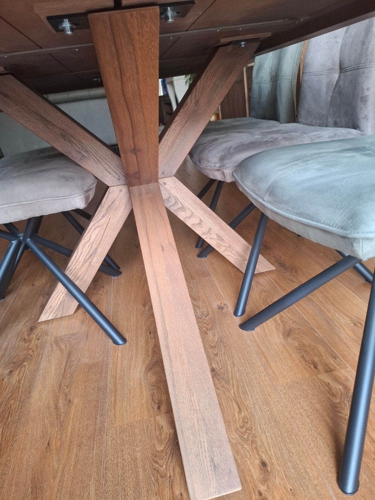 Hender & Hazel eettafel 180x98 cm, Huis en Inrichting, Tafels | Eettafels, Ophalen, Gebruikt, Eikenhout, 50 tot 100 cm