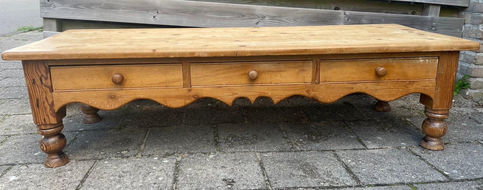 Salontafel antiek grenen, Ophalen of Verzenden