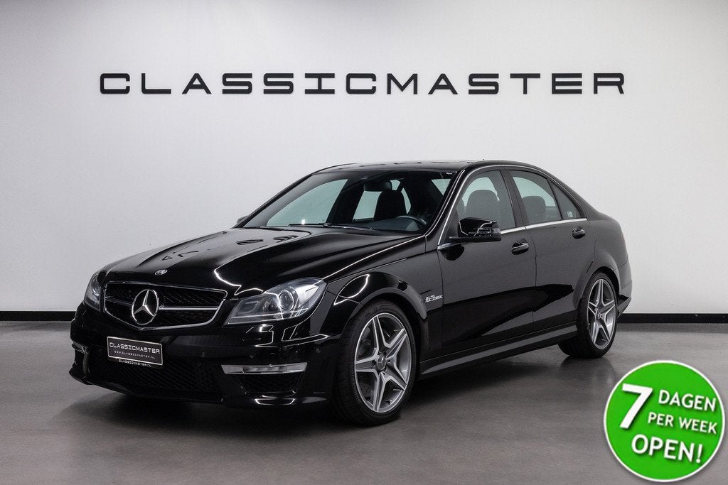 Mercedes-Benz C-Klasse AMG 63 Btw auto, Fiscale waarde € 2, Auto's, Automaat, Achterwielaandrijving, Zwart, Bedrijf