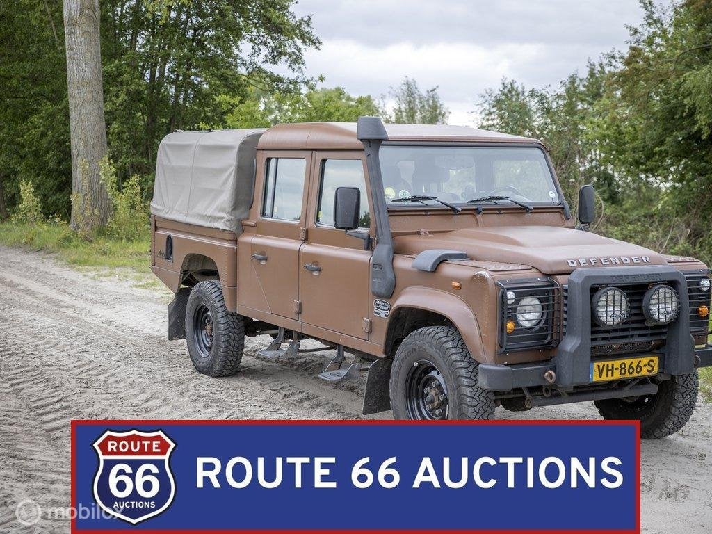 Land Rover Defender 130 pick-up | 2014 | Route 66 Auctions, Auto's, Gebruikt, Overige carrosserieën, Zwart, Handgeschakeld