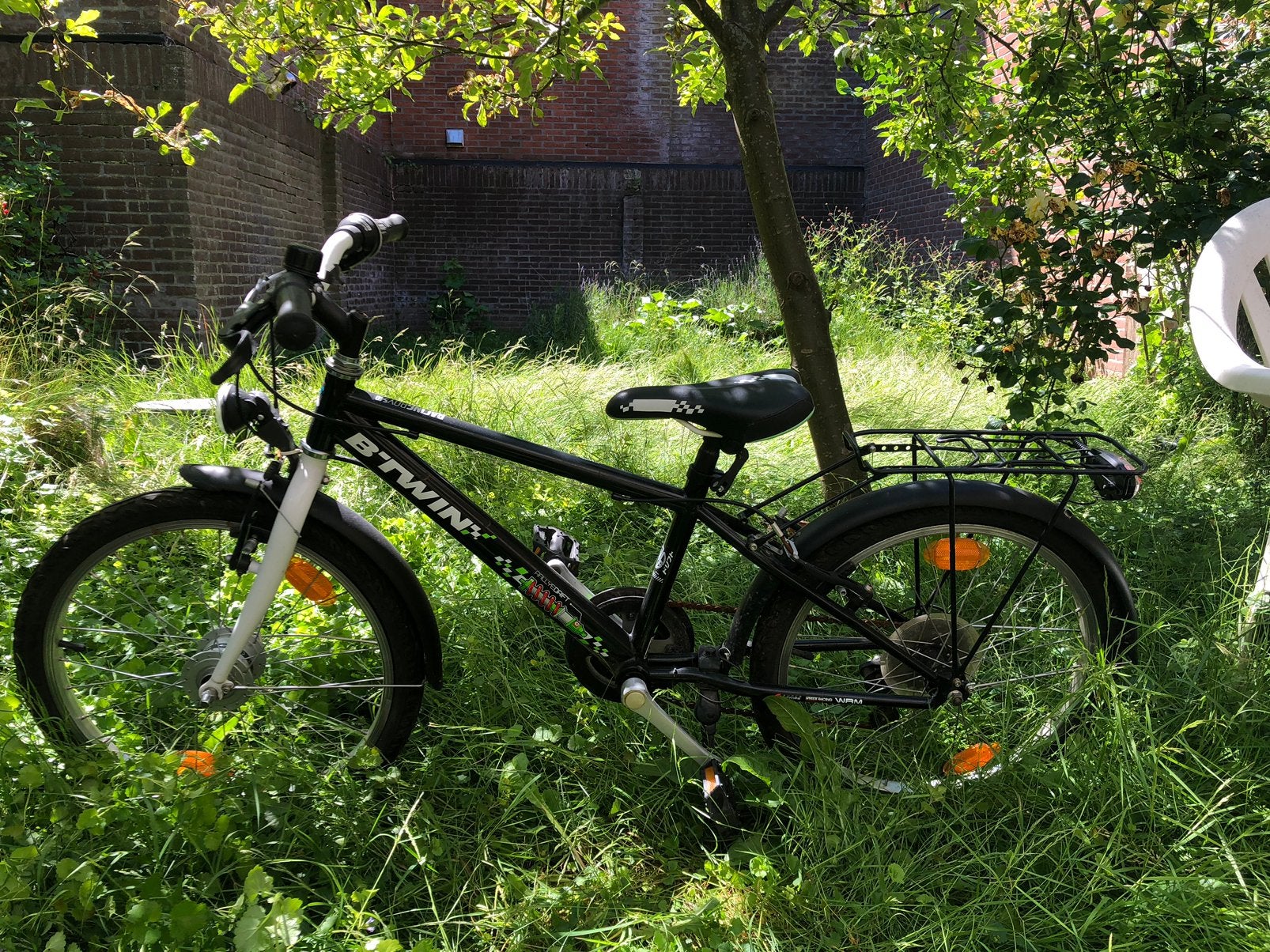 B’twin kinder sportfiets 20” 5 versnellingen, Ophalen, Staal, Velgrem, 16 tot 20 inch