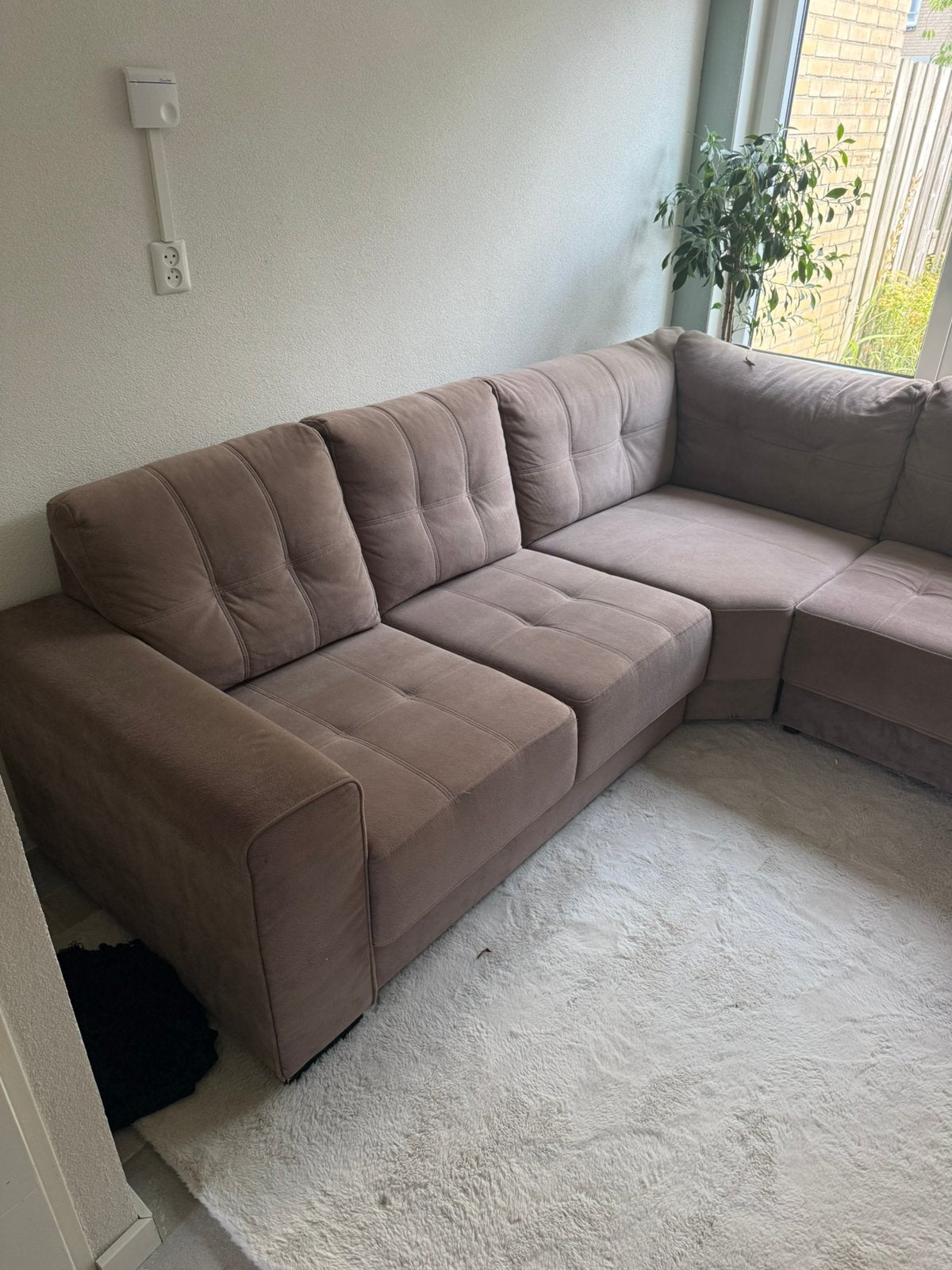 Nog mooie bankstel 250x250 MOET WEG!!, Ophalen, Gebruikt, Hoekbank, 75 tot 100 cm