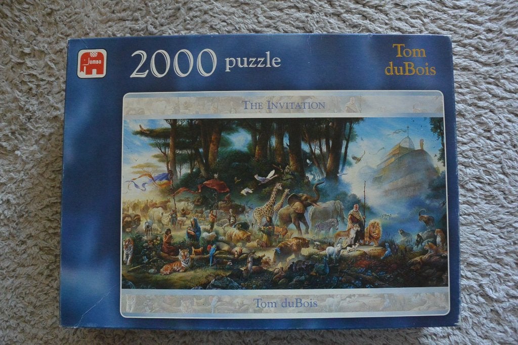 Jumbo puzzel Tom duBois 2000 stukjes, Hobby en Vrije tijd, Ophalen of Verzenden, Meer dan 1500 stukjes, Gebruikt, Legpuzzel