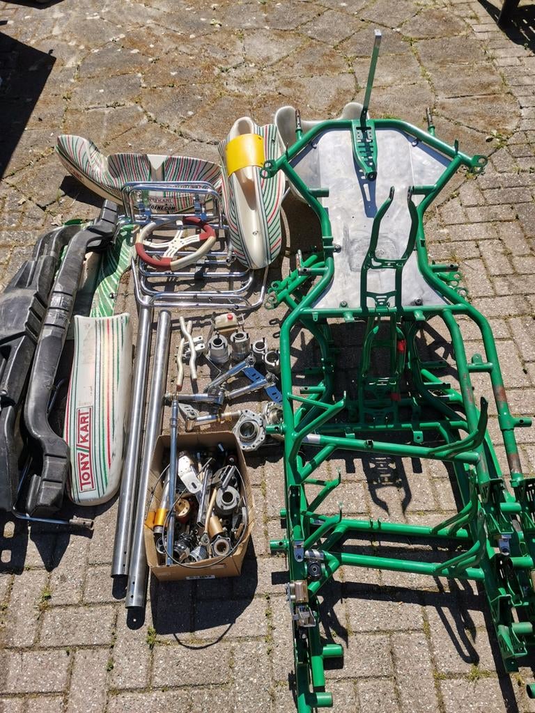 Tony Kart OTK onderdelen, Ophalen, Gebruikt, Onderdelen Kart