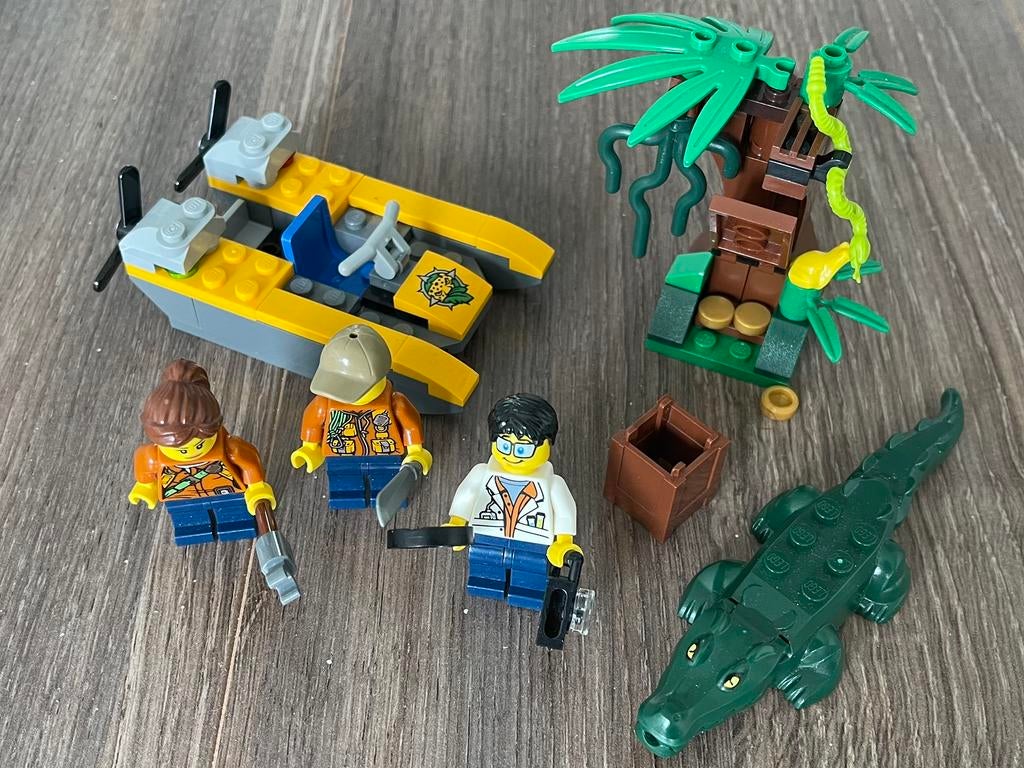 Lego 60157 jungle startset, Ophalen of Verzenden, Zo goed als nieuw, Complete set, Lego
