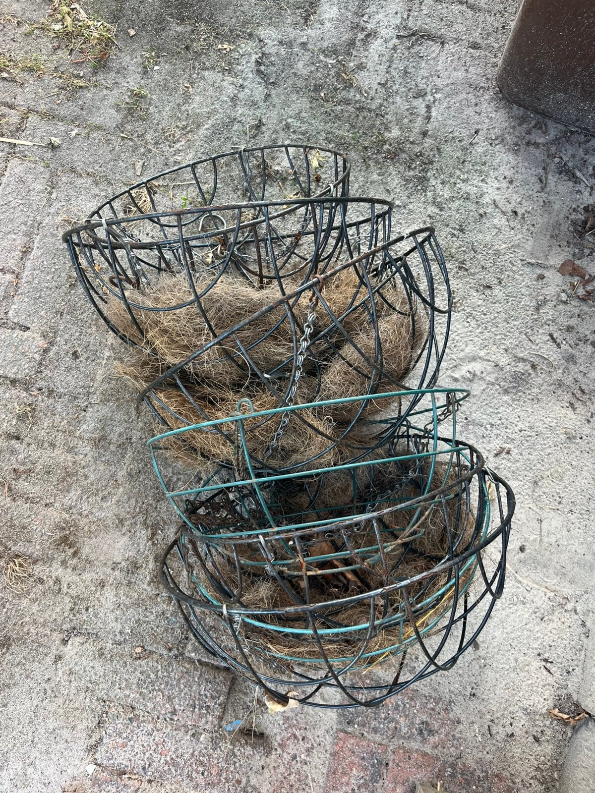 7 hanging baskets hangers hangplanten, Ophalen, Overige materialen, Gebruikt, Minder dan 30 cm