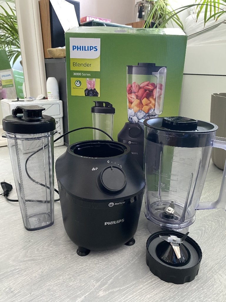 Philips Blender 3000 Series – compleet met accessoires, Ophalen, Zo goed als nieuw, Blender