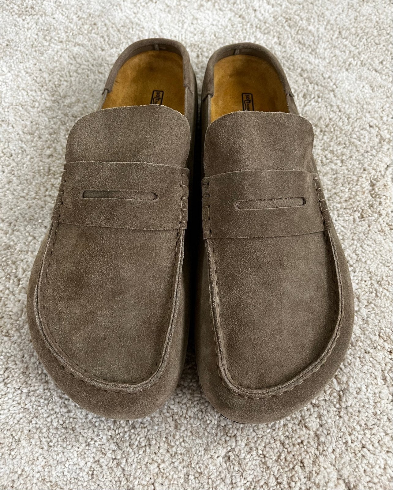 Birkenstock Buckley Loafers Taupe Suède - Maat 45, Ophalen of Verzenden, Nieuw, Bruin, Loafers