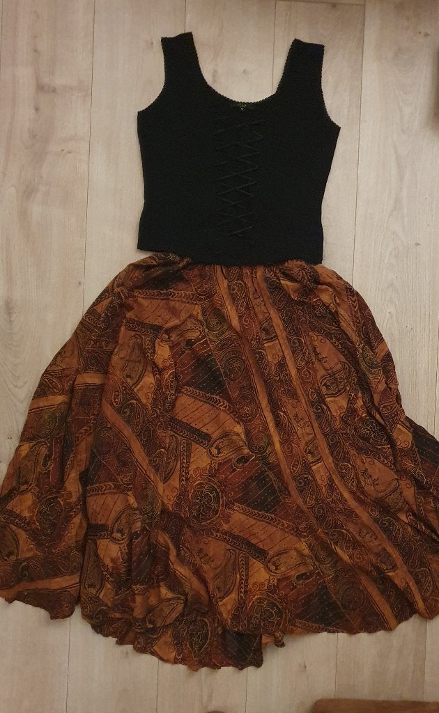 Unieke Boho maxi Rok van Copines & Topje! z.g.a.n! mt. S., Kleding | Dames, Meerkleurig, Nieuw, Ophalen of Verzenden, Onbekend