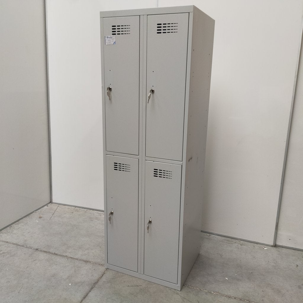4-deurs CeHa lockerkast - 180x60x50 cm, Niet ingevuld, Gebruikt, Niet ingevuld, Niet ingevuld