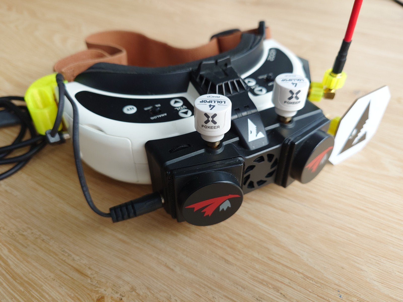 Fatshark HDO2 FPV Goggles met TBS Fusion, HDzero en Antennes, Ophalen of Verzenden, Gebruikt, Full HD (1080), Fatshark