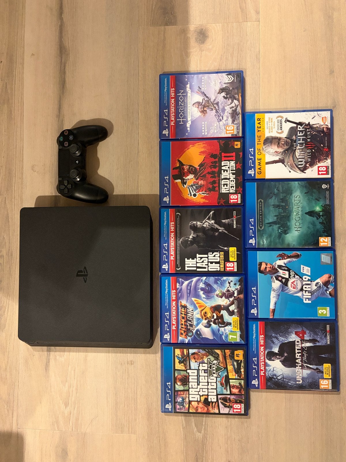 PlayStation 4 Slim met controller en topgames, Spelcomputers en Games, Ophalen of Verzenden, Met 1 controller, Slim, 500 GB