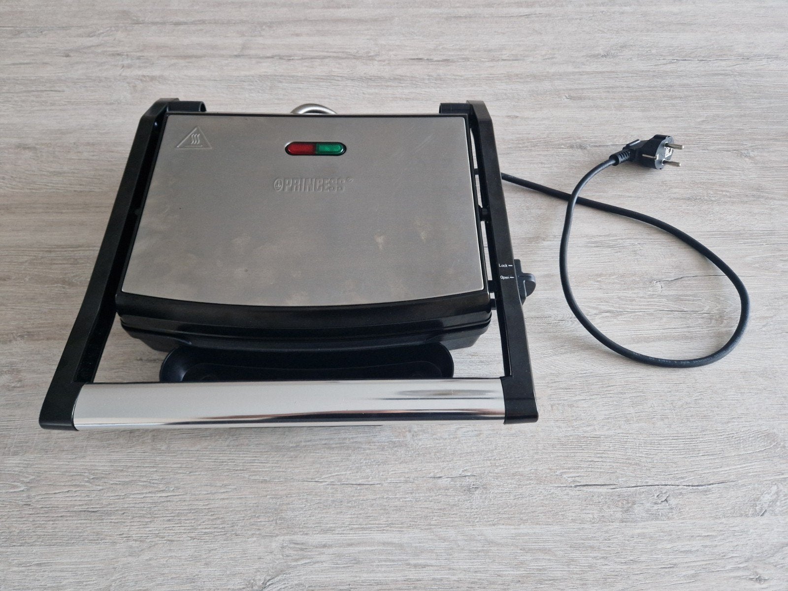 Princess Panini Grill 2000W, Ophalen of Verzenden, Zo goed als nieuw, Tafelgrill