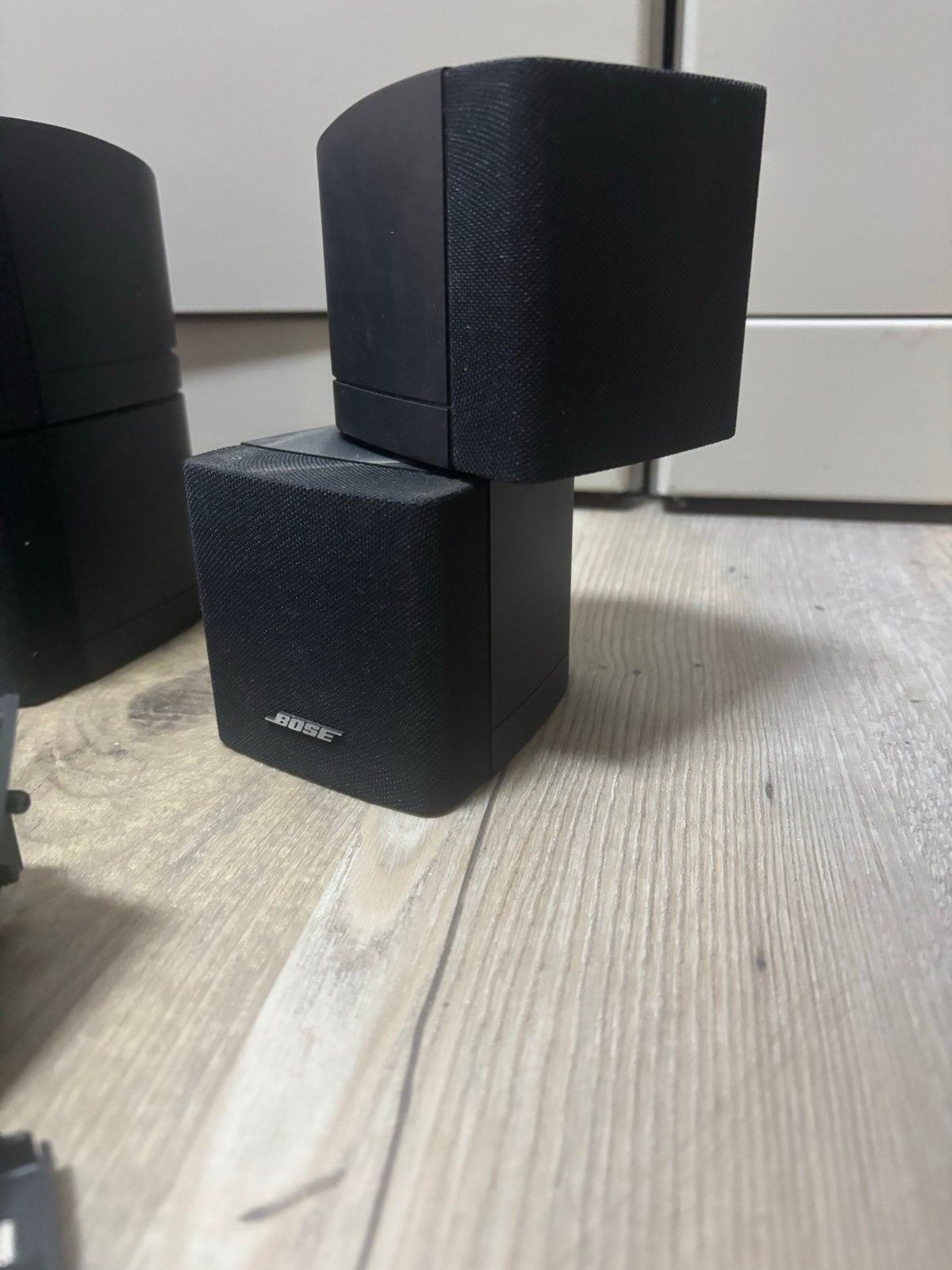 3 st Bose double cube boxen, Audio, Tv en Foto, Luidsprekers, Stereo speakers, Gebruikt, Inclusief muurbeugels, Ophalen of Verzenden