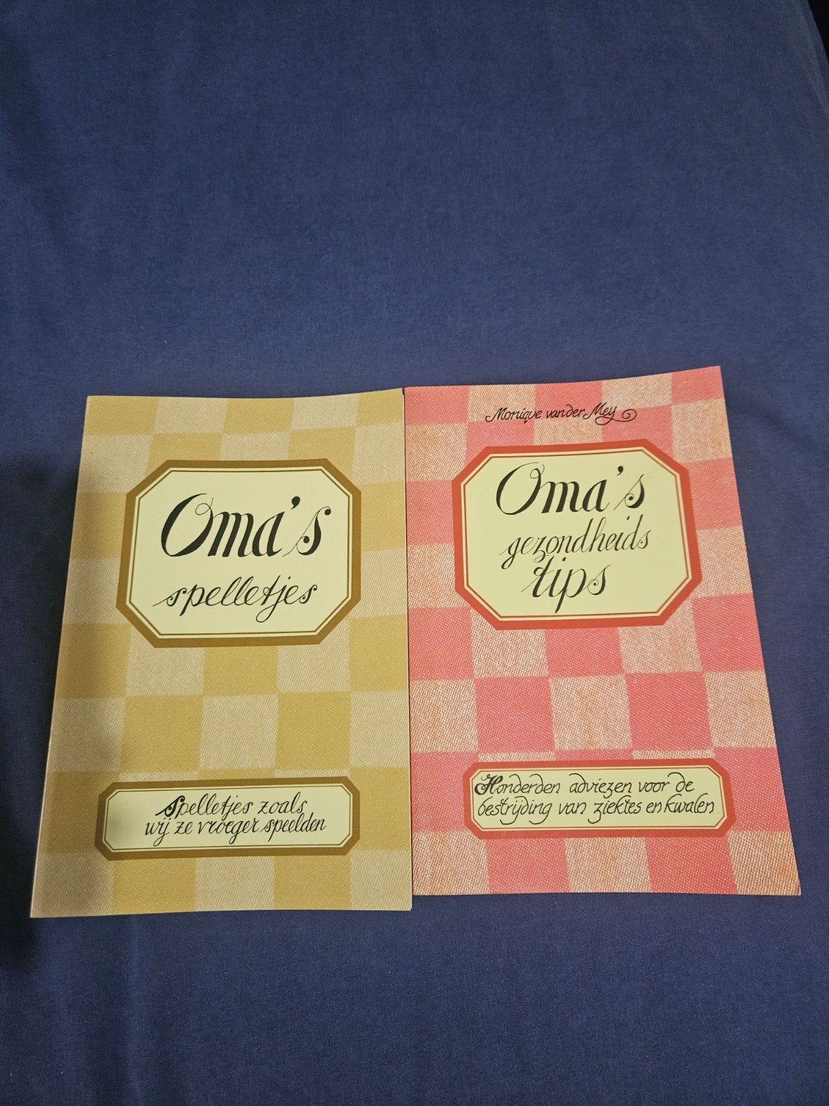 Oma's spelletjes & gezondheidstips - Monique van der Mey, Ophalen of Verzenden, Zo goed als nieuw, Gezondheid en Conditie, Monique van der Mey