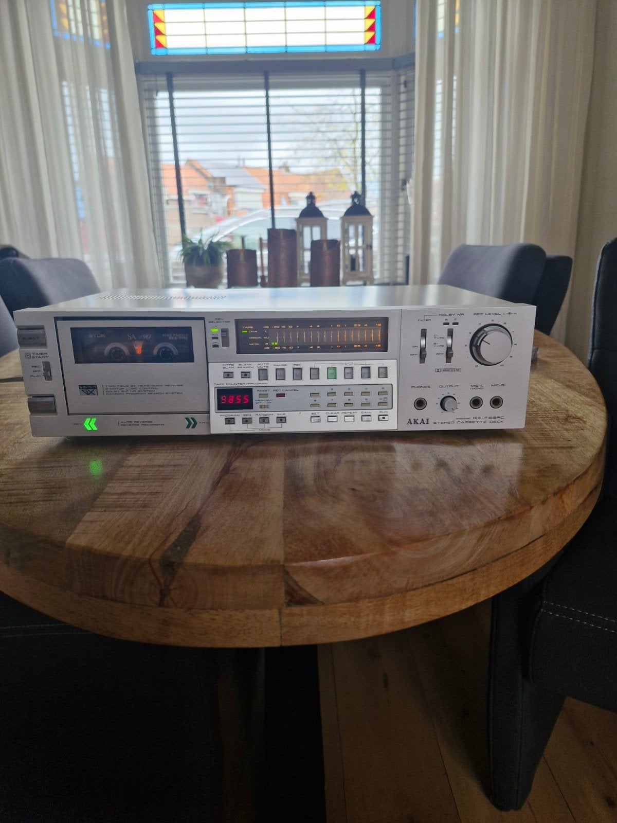 Tekoop akai gx f66rc cassettedeck, Ophalen of Verzenden, Akai, Auto-reverse