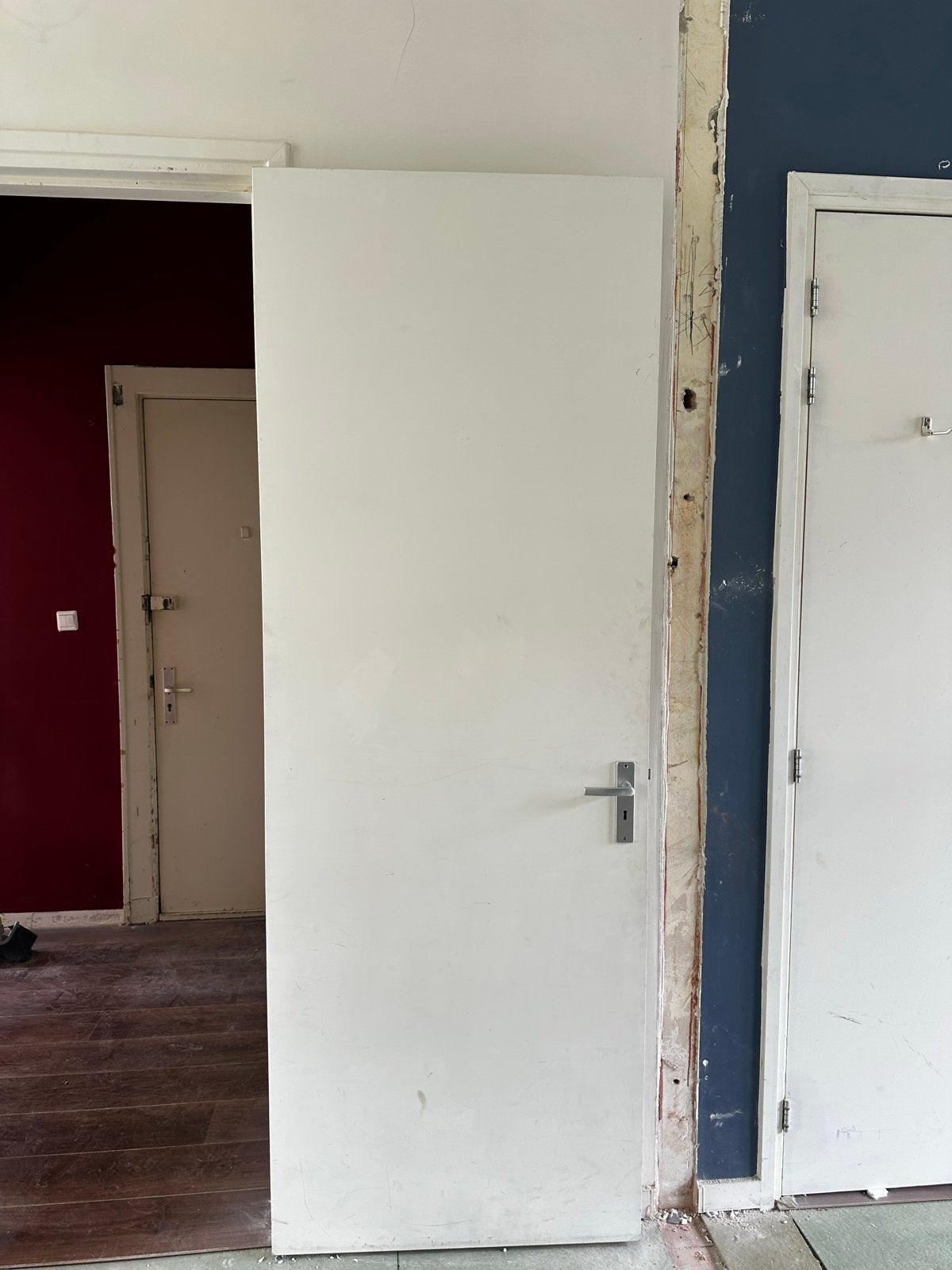 6 Houten Binnendeuren 230x83: 4 sleutelslot, 2 draaislot, Doe-het-zelf en Verbouw, Deuren en Horren, Ophalen, Gebruikt, 80 tot 100 cm