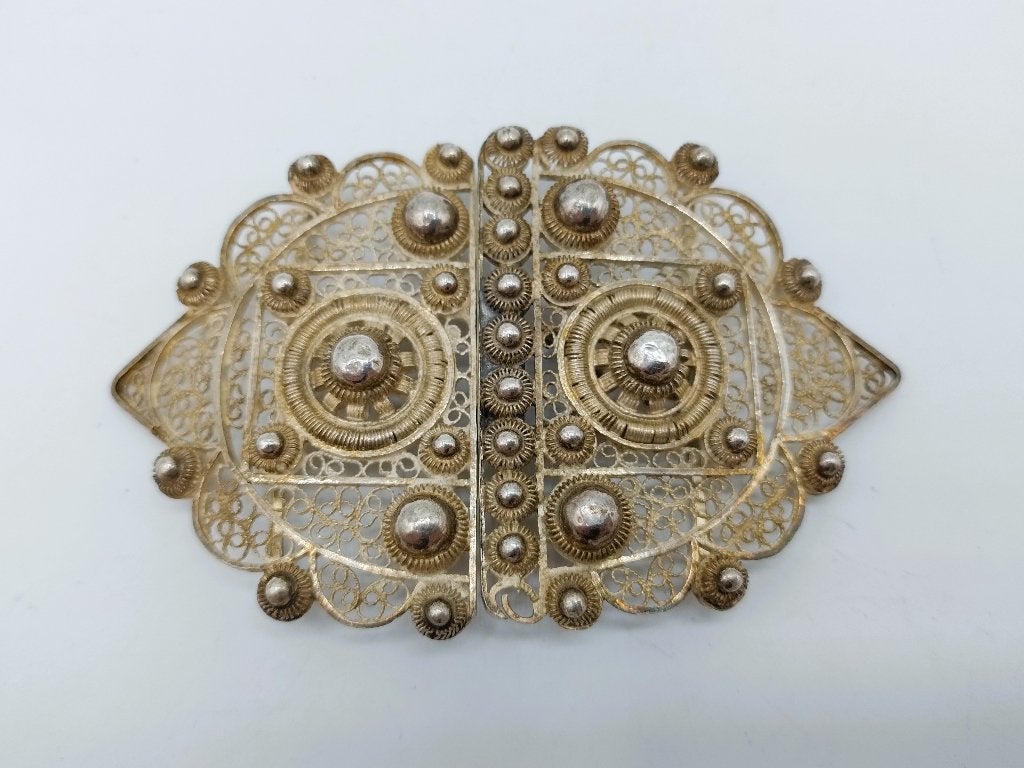 Zeeuws zilveren schortenslot, 19e eeuws, Sieraden, Tassen en Uiterlijk, Antieke sieraden, Verzenden, Zilver, Overige typen