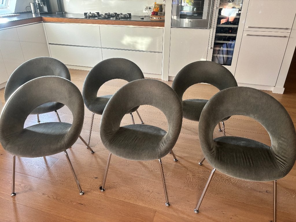 Artifort Nina 6 eetkamer stoelen, Huis en Inrichting, Stoelen, Ophalen, Gebruikt, Overige kleuren, Design/modern