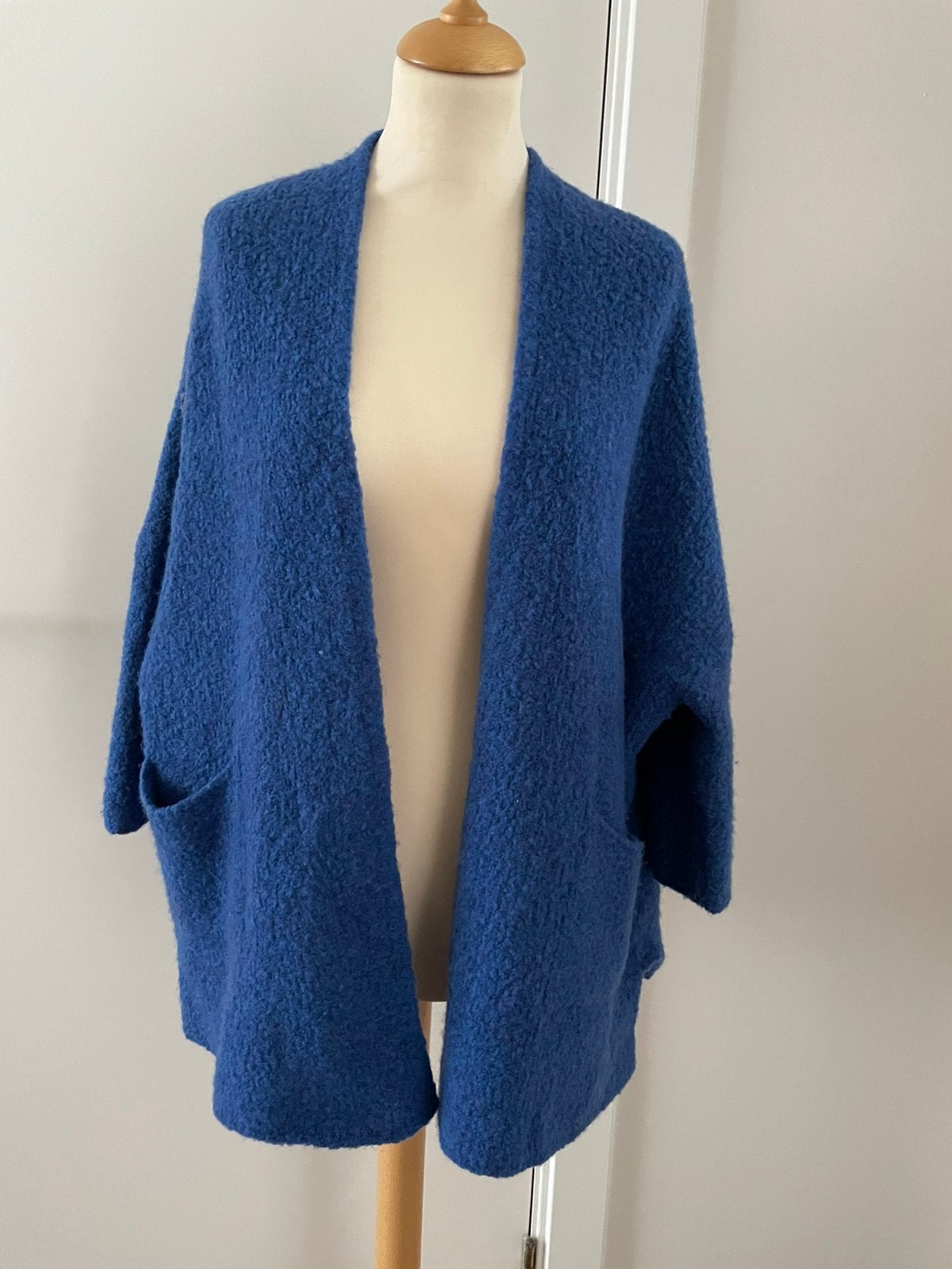 American Vintage vest blauw wol maat S, Ophalen of Verzenden, Zo goed als nieuw, Maat 38/40 (M), Blauw
