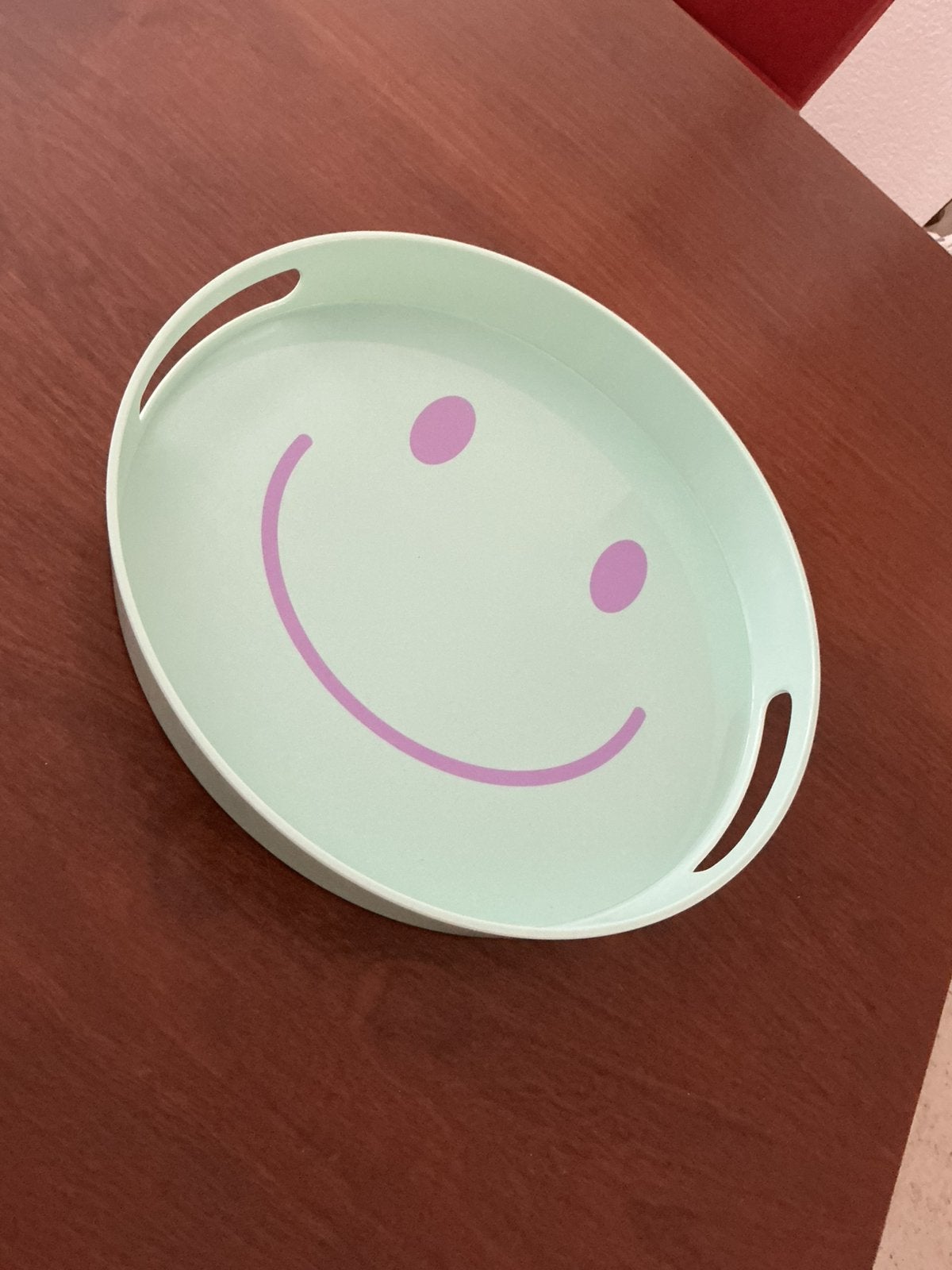 Dienblad Smiley. Rond.  Nieuw, Kunststof, Rond, Nieuw, Ophalen of Verzenden