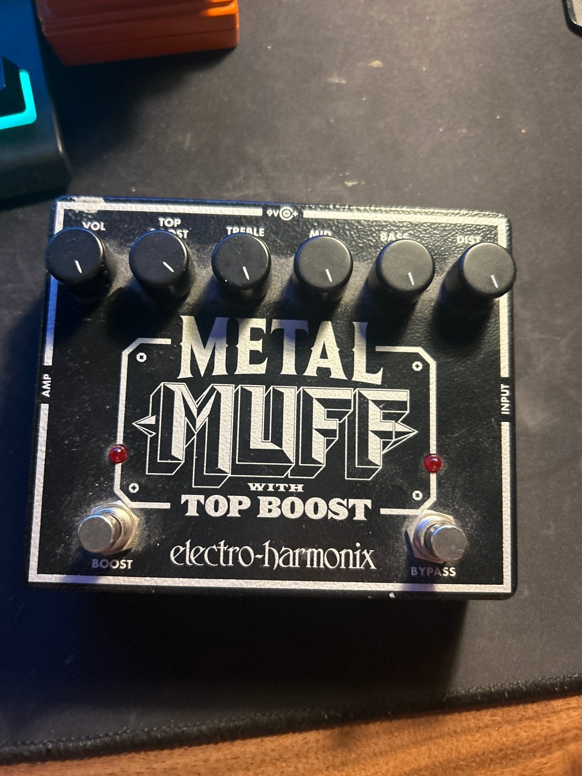 Electro-Harmonix Metal Muff met Top Boost, Ophalen, Gebruikt, Distortion, Overdrive of Fuzz