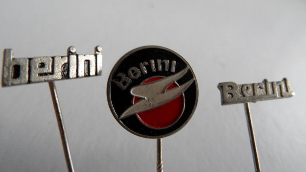 Berini oldtimerbromfiets speldjes 3 x verschillend, Verzenden, Gebruikt, Merk, Speldje of Pin