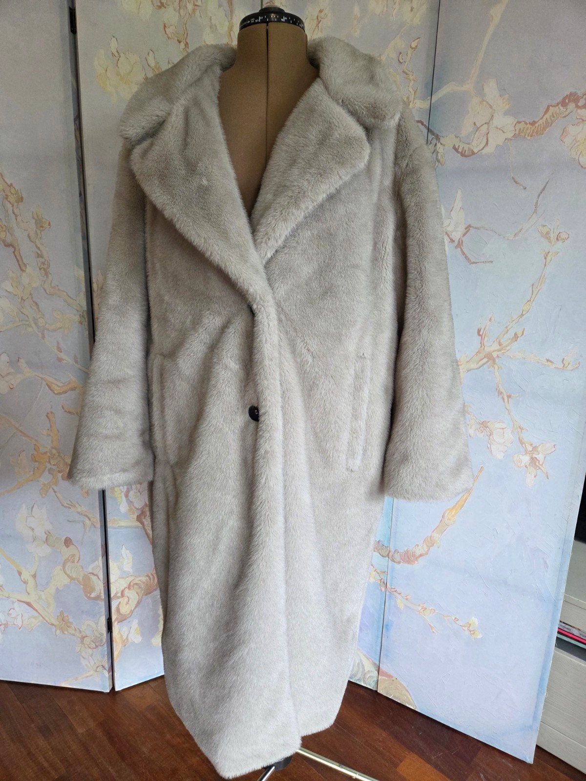Zara lange nep bontjas - Zo goed als nieuw, Overige kleuren, Zara, Maat 46/48 (XL) of groter, Ophalen of Verzenden