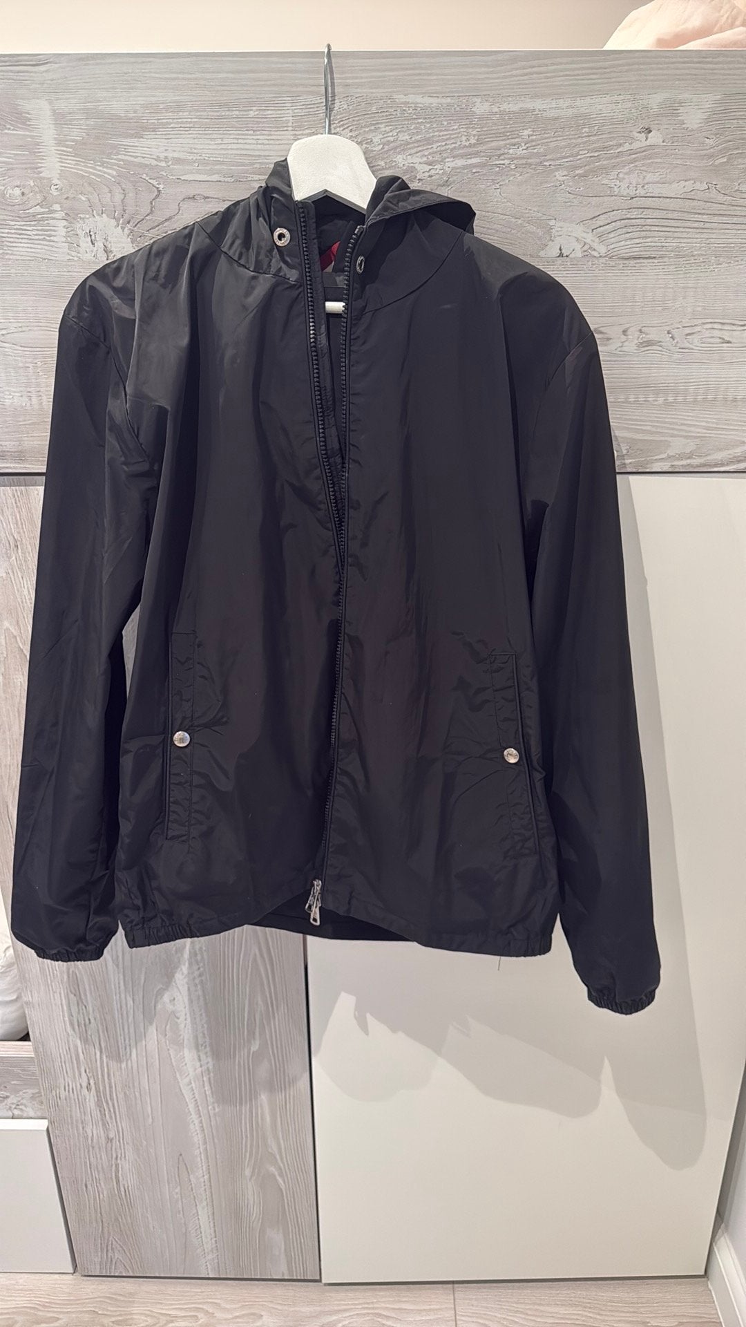 Moncler grimpeurs windbreaker, Ophalen, Zo goed als nieuw, Maat 52/54 (L), Zwart