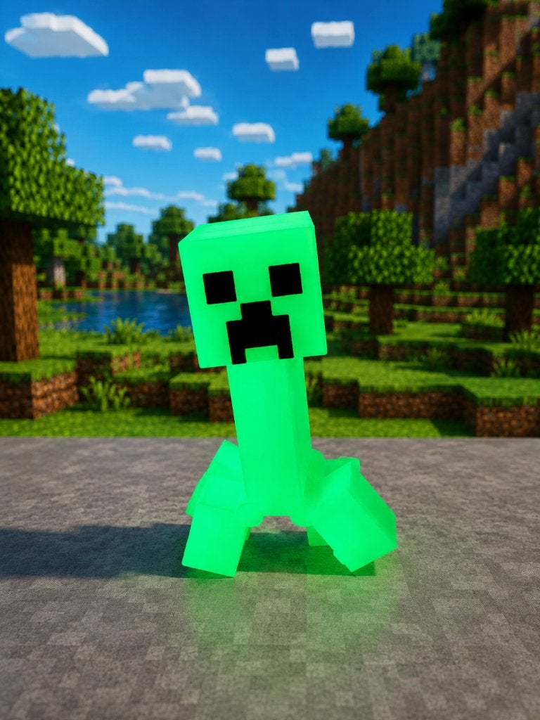 Glow in the dark Minecraft Creeper, Ophalen of Verzenden, Nieuw, Jongen of Meisje