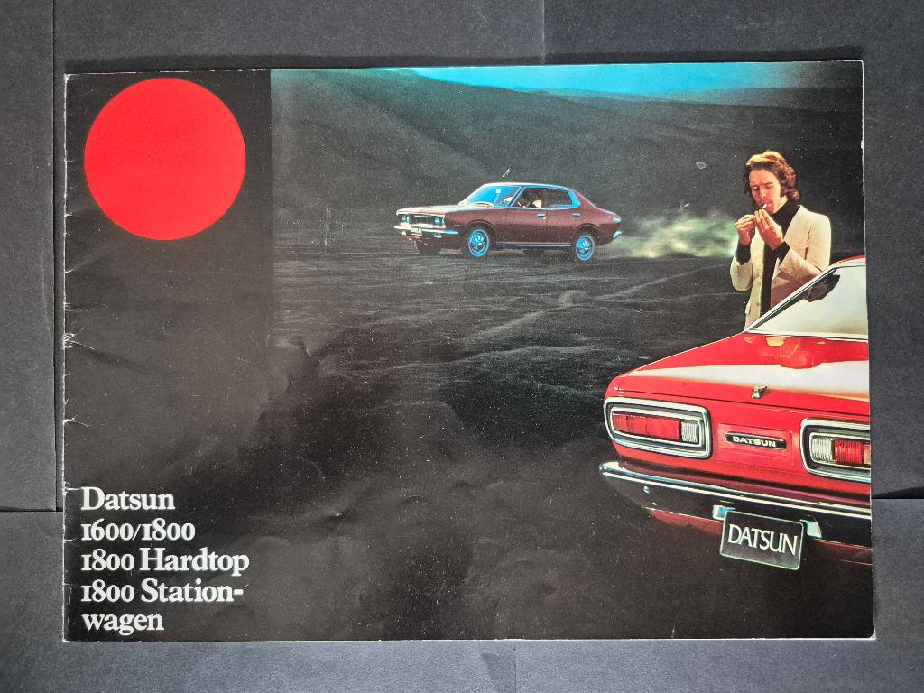 Folder Datsun 1600/1800 uit de jaren 70 (E31), Ophalen of Verzenden, Gelezen, Overige merken