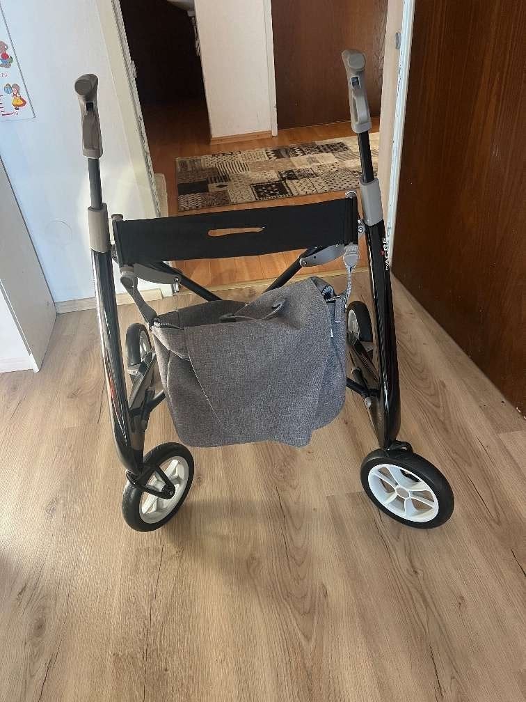 acre rollator carbon ultralight comfort zwart, Ophalen of Verzenden, Zo goed als nieuw