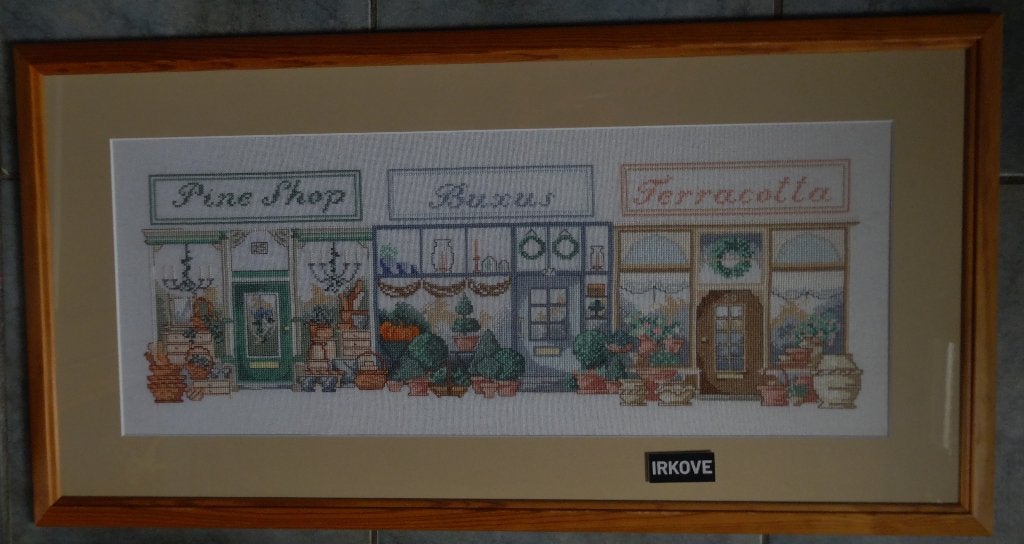 WINKEL GALERIJ * GEBORDUURD * In Lijst *, 84 cm, Textiel, Nieuw, Overige typen
