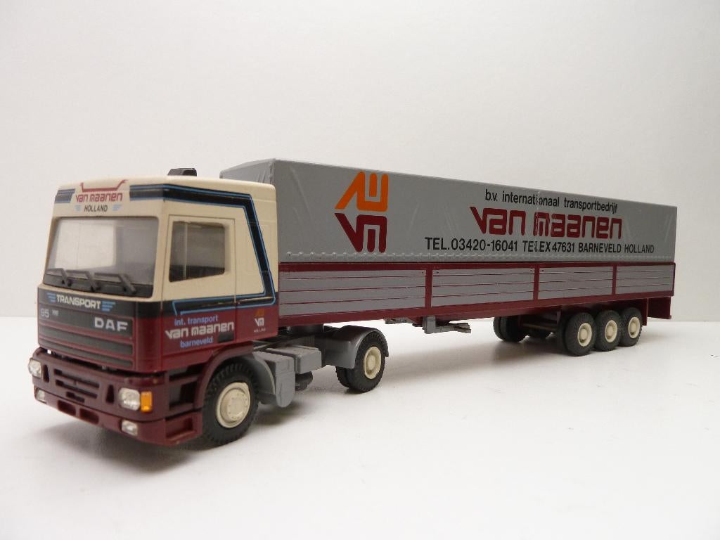 DAF  95  '' van Maanen Barneveld ''  Lion Car, Hobby en Vrije tijd, Modelauto's | 1:50, Ophalen of Verzenden, Zo goed als nieuw