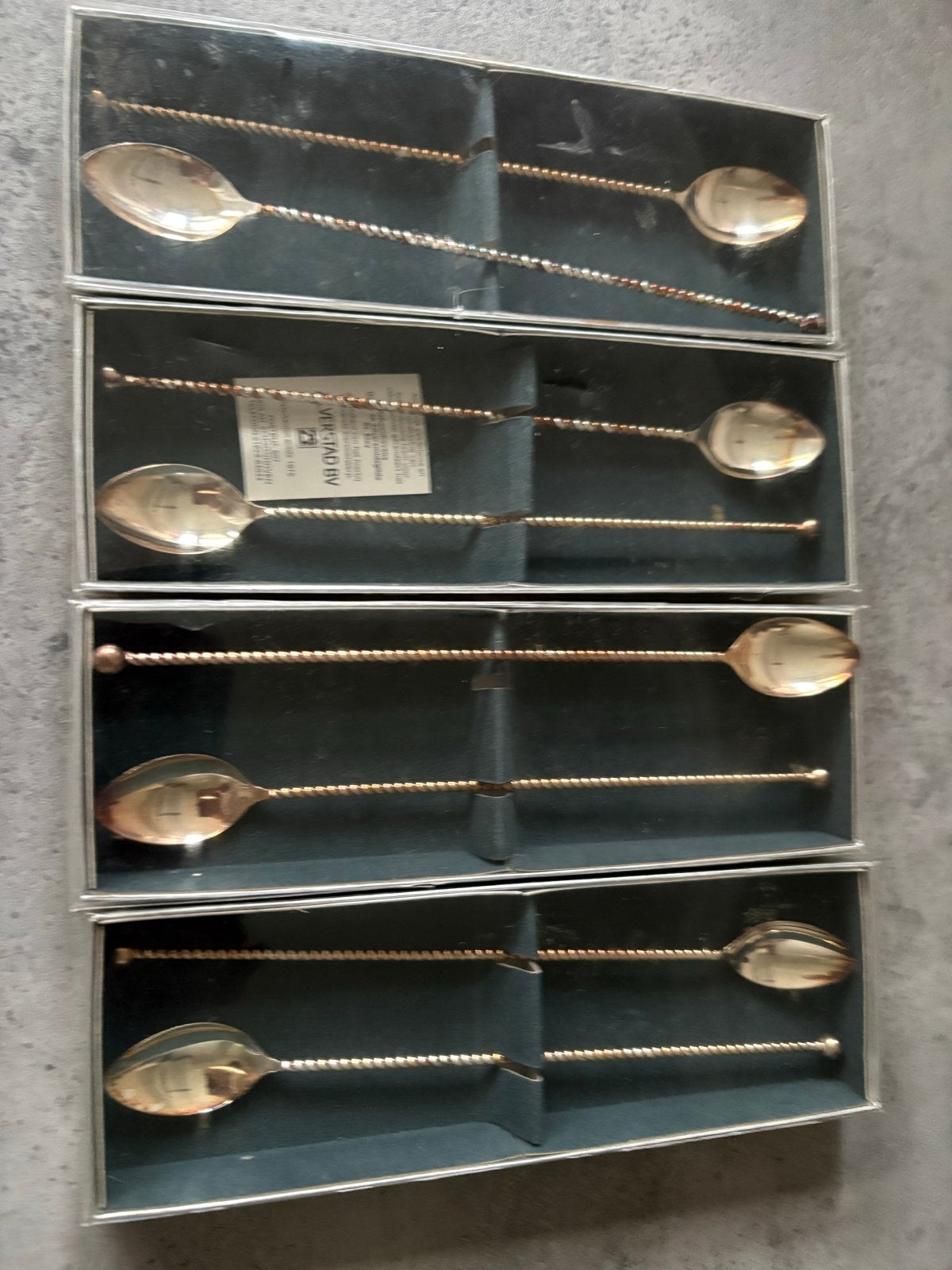 Zilverstad BV Schoonhoven Lange Lepels - 4 sets, Ophalen of Verzenden