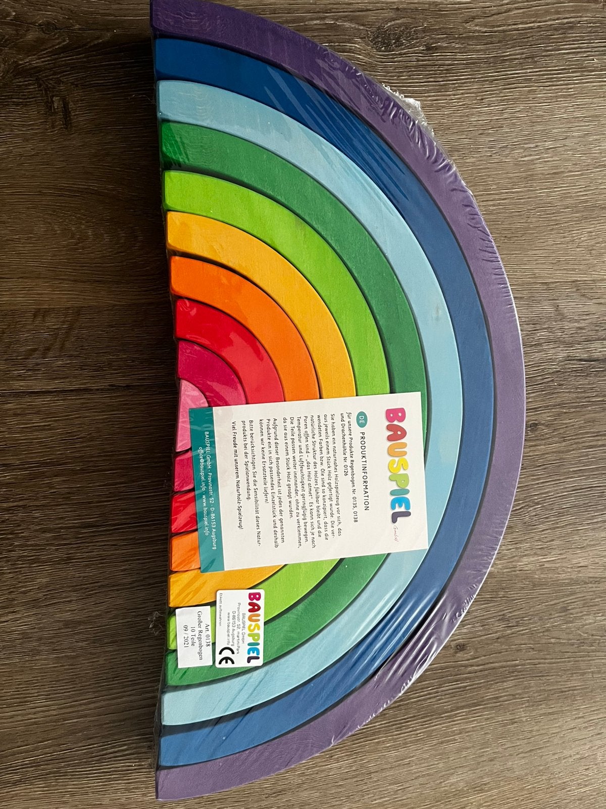 Bauspiel Regenboog, Ophalen, Nieuw