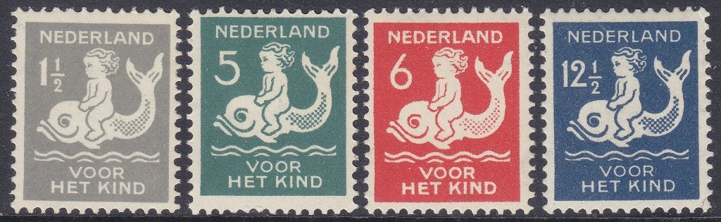 Nederland 225-228 Kinderzegels Postfris (01), Ophalen of Verzenden, T/m 1940, Postfris