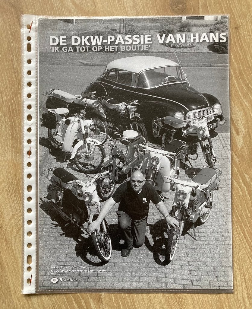 Map met documentatie De DKW passie van Hans Hollink, Ophalen of Verzenden