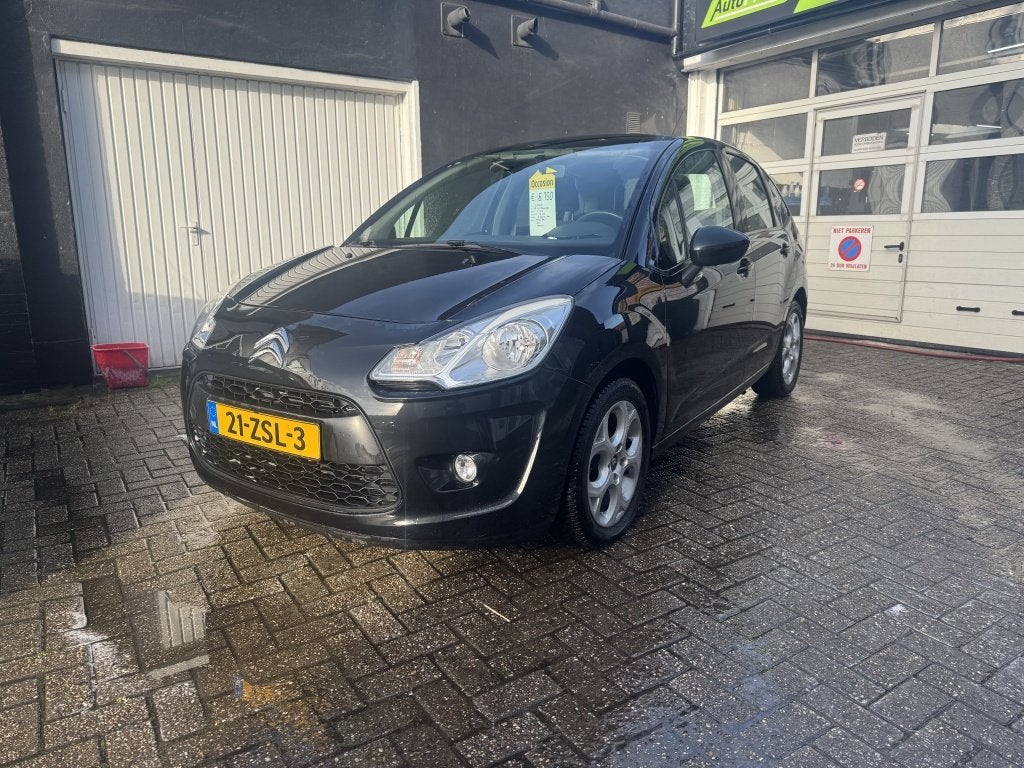 Citroën C3 1.4 Dynamique (bj 2010), Auto's, Voorwielaandrijving, 4 cilinders, Zwart, Bedrijf