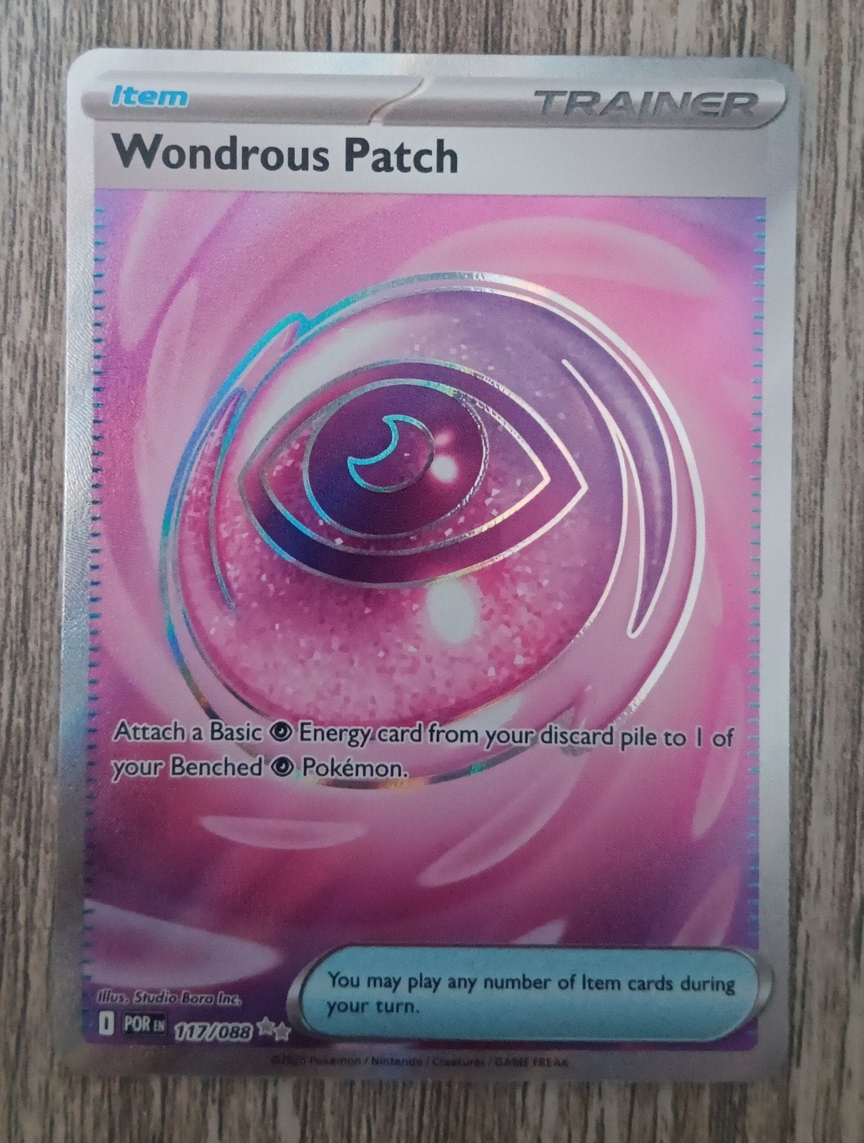 Wondrous Patch Perfect Order, Ophalen of Verzenden, Zo goed als nieuw, Losse kaart, Foil